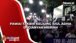 Pawai Takbir Keliling Idul Adha di Gianyar Meriah