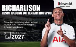 Infografis Richarlison Resmi Gabung Tottenham Hotspur