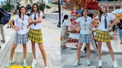 Begini Gaya Luna Maya Pakai Seragam saat Liburan di Korea, Netizen: Kayak ABG