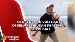 Menkeu Main Voli Pantai di Sela Kesibukan Pertemuan G20 di Bali