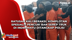 Ratusan Kali Beraksi, Komplotan Spesialis Pencuri Ban Serep Truk di Indramayu Ditangkap Polisi