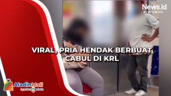 Viral, Pria Hendak Berbuat Cabul di KRL