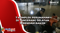 7 Komplek Perumahan di Tangerang Selatan Terendam Banjir
