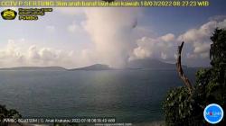 Anak Krakatau Erupsi, Kolom Abu 2.000 Meter di Atas Puncak