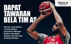 Infografis Bintang Timnas Basket Indonesia Marques Bolden Dapat Tawaran Bela Tim AS