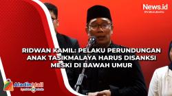 Ridwan Kamil: 3 Tersangka Bullying di Tasikmalaya Harus Dijatuhi Sanksi agar Jera