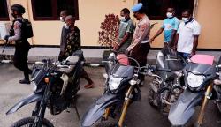 5 Anggota Sindikat Pencurian Motor Antarkota Diamankan di Polres Jayapura