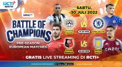 Link Live Streaming Udinese Vs Chelsea dan Rennes Vs Aston Villa di RCTI+ Gratis