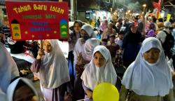 Semangat Warga Palmerah Pawai Menyambut Tahun Baru Islam 1444 Hijriah