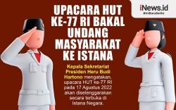 Infografis Upacara HUT ke-77 RI Bakal Undang Masyarakat ke Istana