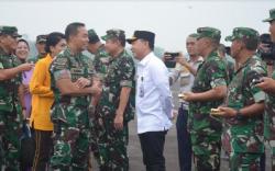 Dandim Way Kanan Sambut Panglima TNI Buka Latma Super Garuda Shield di Puslatpur Baturaja
