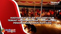 Masyarakat Gelar Aksi 1.000 Lilin Terkait Kasus Brigadir J, Mahfud MD: Penanganan Harus Hati-Hati