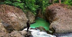 Pesona Sungai Batu Rinding di Lampung Mirip Green Canyon, Air Jernih Masih Alami