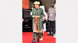Penampilan Presiden Jokowi Pakai Baju Adat Bangka Belitung saat Sidang Tahunan
