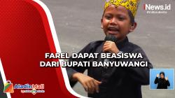 Farel Dapat Beasiswa dari Bupati Banyuwangi
