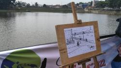Memang Arsitek Andal, Ridwan Kamil Lukis Sketsa Situ Ciburuy Dalam 3 Menit