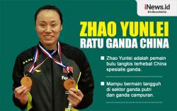 Infografis Zhao Yunlei Ratu Ganda China Pemilik Medali Terbanyak di Kejuaraan Dunia