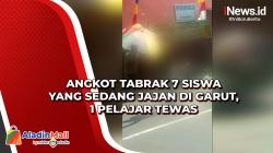 Angkot Tabrak 7 Siswa yang Sedang Jajan di Garut, 1 Pelajar Tewas