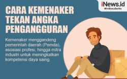 Infografis Cara Kemenaker Tekan Angka Pengangguran