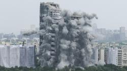 India Hancurkan Menara Kembar, Pembongkaran Gedung Terbesar di Negara Itu