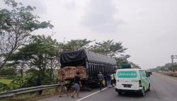 Brak! Bus Sinar Jaya Tabrak Truk di Tol Cipali, 2 Luka Berat