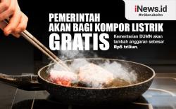 Infografis Pemerintah Bakal Bagi Kompor Listrik Gratis