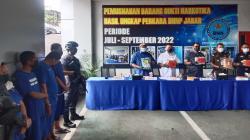 Bongkar Kasus Narkotika Juli-Agustus 2022, BNNP Jabar Bakar Ganja dan Sabu