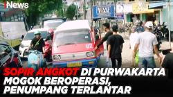Sopir Angkot di Purwakarta Mogok Beroperasi, Penumpang Terlantar<