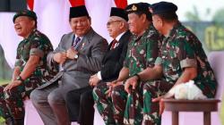 Momen Akrab Prabowo Bersama KSAD, KSAL, KSAU saat Penetapan Komcad 2022