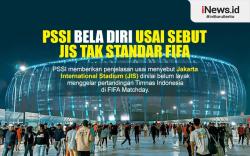 Infografis PSSI Bela Diri usai Sebut JIS Tak Standar FIFA