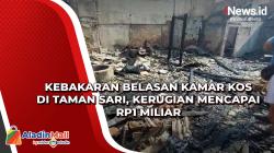 Kebakaran Belasan Kamar Kos di Taman Sari, Kerugian Mencapai Rp1 Miliar