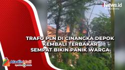Trafo PLN di Cinangka Depok Kembali Terbakar Sempat Bikin Panik Warga