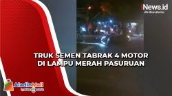 Ibu dan Anak Tewas Ditabrak Truk Semen di Lampu Merah Pasuruan