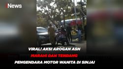 Viral! Aksi Arogan ASN Marahi dan Tendang Pengendara Motor Wanita di Sinjai<