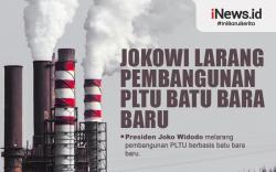 Infografis Jokowi Larang Pembangunan PLTU Batu Bara Baru