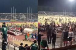 Bonek Mengamuk dan Rusak Lapangan  Gelora Delta usai Persebaya Takluk dari RANS Nusantara