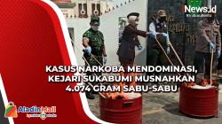 Kasus Narkoba Mendominasi, Kejari Sukabumi Musnahkan 4.074 Gram Sabu-Sabu<