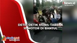 Mobil Tabrak 10 Motor di Jalan Mrisi Bantul, 11 Orang Luka-Luka