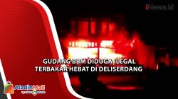 Gudang BBM Diduga Ilegal  Terbakar Hebat di Deliserdang