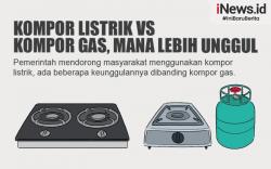 Infografis Kompor Listrik Vs Kompor Gas, Mana Lebih Unggul? 