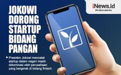 Infografis Jokowi Dorong Startup Bidang Pangan