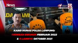 Kabid Humas Polda Lampung: 1 Korban Dibunuh Februari 2022 & 4 Lainnya Oktober 2021