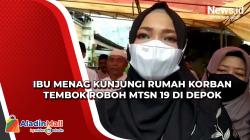 Ibu Menag Kunjungi Rumah Korban Tembok Roboh MTsN 19 di Depok