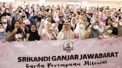 Ratusan Perempuan Milenial Bandung Dukung Ganjar Pranowo Jadi Presiden 2024