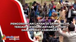 Pengosongan Lahan di Jambi Ricuh, Terjadi Gesekan Antara Petani dan Aparat Gabungan
