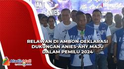 Jelang Pemilu 2024, Relawan Anies-AHY Deklarasi di Ambon
