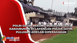 Polri Gelar Rekonstruksi Tragedi Kanjuruhan di Lapangan Polda Jatim, Puluhan Adegan Diperagakan