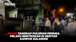 Polisi Tangkap Puluhan Pemuda Pelaku Bentrokan di Sekitar Kampus Sulawesi Tenggara