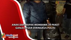  Anak dan Bapak Membawa 39 Paket Ganja Besar Diringkus Polisi