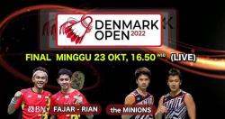Denmark Open 2022 Hari Ini: All Indonesian Final! Minions Vs Fajar/Rian, Live di iNews